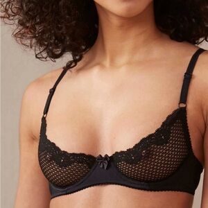 Timpa Lingerie Alice Demi Bra in Black